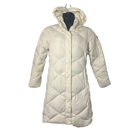 The North Face Women's Cream Miss Metro Down Parka Jacket Coat Medium - Picture 2 of 11